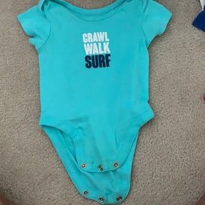 crawl,walk,surf one piece button up (0-3 months)